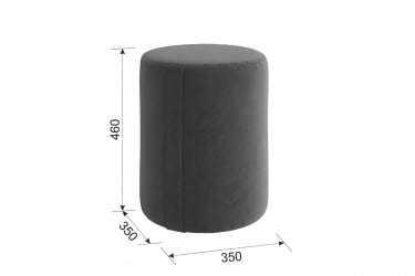 Пуф Рони 2 PM-001.2 пудра (велюр)