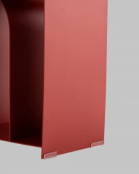 Журнальный столик Arwel металл бордовый