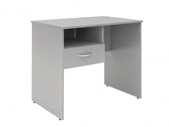 Стол письменный (S-900) L с левой подвесной тумбой Серый