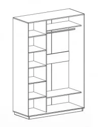 Шкаф купе 2-ух дверный 1500 (дуб сонома)