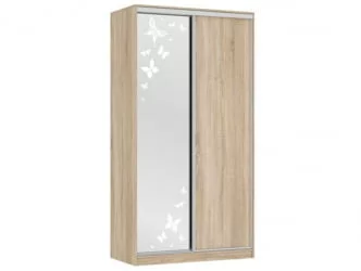 Детский шкафы-купе Рио 1-600 бабочки Дуб сонома