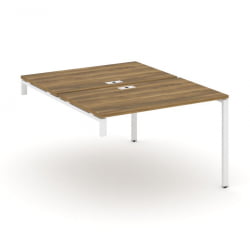 Двойной стол-надставка на опорную тумбу CОНCЕПТ CН.ДСН-002 Сандал Янтарный Белый / CONCEPT CN.DSN-002