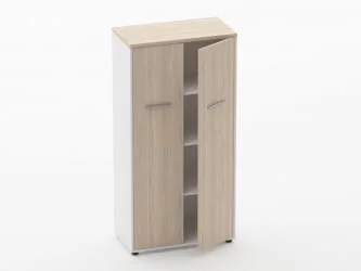 Шкаф 3 широкий закрытый, 2 двери Дека 10.16.141 Туя/Белый / Deka