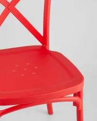 Стул пластиковый Кроссбэк Красный