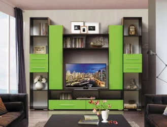 Набор мебели для гостиной Грация 2 МДФ матовый Венге/Дуб выбеленный