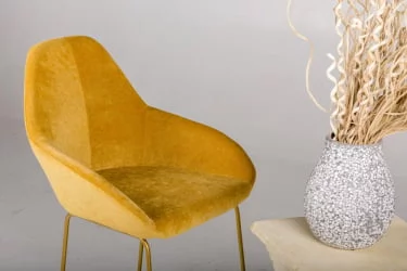 Стул полубарный Kent Желт/Линк Золото