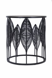 Круглый журнальный столик Вальд Черный