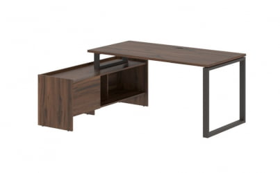 Стол с тумбой ЕДИС ЕКCТ 17814 Дуб Денвер темный Мокко / EDIS EQCT