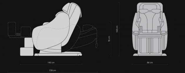 Массажное кресло Duet Слоновая кость