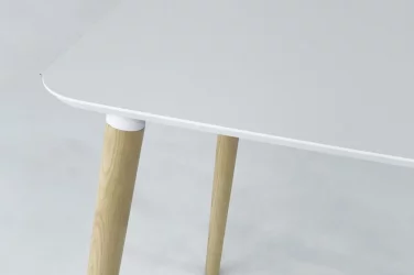 Стол обеденный Сканди 1 Белый-светлый лак