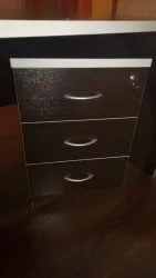 Тумба подкатная с 3 ящиками ZOM27530301 Венге