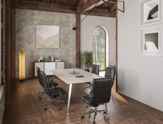 Стол для переговоров Сирио СР.104.ДН.ПЛ Дуб Тоскана / Sirio SR.104.DN.PL