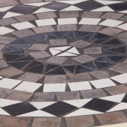 Стол Secret de Maison ROMEO (mod. PL08-7451RV) металл, 60*72см, белый/плитка калейдоскоп