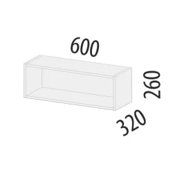 Шкаф кухонный открытый Дакота 103.38