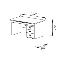 Стол письменный ПМ-7 Юниор-6