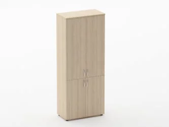 Шкаф высокий закрытый Глассй 6.19.131 Орех / Glassy