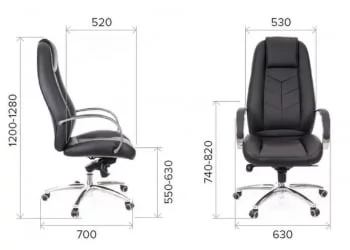 Кресло руководителя Drift Lux M экокожа Коричневый