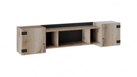 Шкаф навесной Окланд ТД-324.12.21 Фон Черный/Дуб Делано