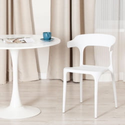 Стул TON (mod. PC33) пластик, 48 x 48 x 74 см, белый (White C0057)