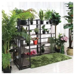 Стеллаж офисный BRABIX LOFT SH-001 Мореный дуб