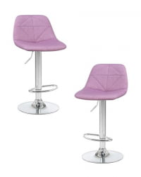 Стул барный ДОБРИН ДИНА (фиолетовый) 2 шт / DOBRIN DINA