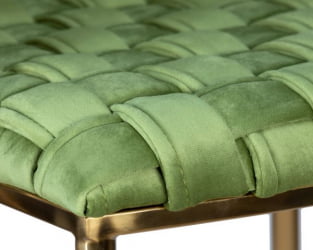 Стул барный ДОБРИН ЕММА ГОЛД (зеленый велюр (ВФ-08)) 4 шт / DOBRIN EMMA GOLD (VF-08))