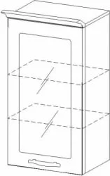 Шкаф-витрина Тиффани 19.04