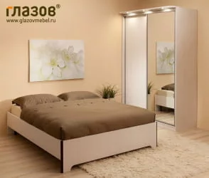 Кровать ЭКО композиция 3 ЭКО Дуб сонома