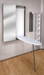 Шкаф-купе коричневый Iron Slim (левый, купе) Венге