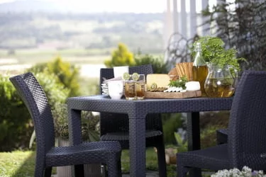 Стол для балкона Melody Quartet Виски коричневый