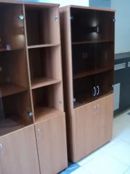 Шкаф для документов с тонированным стеклом Р.Ш-2СТ вишня Оксфорд