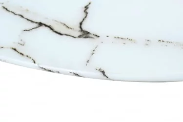 Круглый стол из стекла Хьюстон D100 Белый