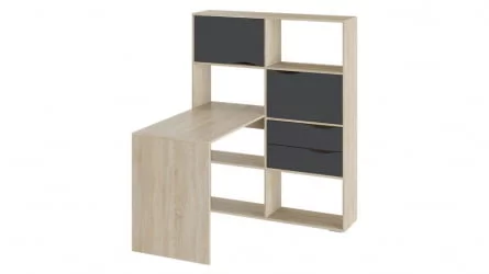 Стол письменный тип 7 Дуб Сонома/Графит Серый