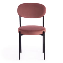 Стул REVO (mod. 7033) ткань/металл, 47х54х82 см, высота до сиденья 47 см, коралловый barkhat 15 /черный