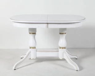 Стол обеденный раскладной Лира (1,6м) тон 1 с золотой патиной