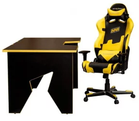 Стол геймерский Generic Comfort Gamer2/DS/NY Желтый Черный