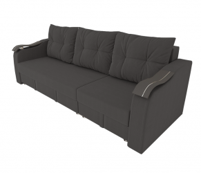 Диван прямой Рио Трансформер (Берхоусе) Цвет фасада: Темно серый Велюто 32; Тип: Левый/правый; Материал фасада: Металл/Велюр / (Berhouse)