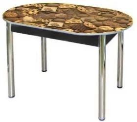 Стол обеденный Овальный фп Печенье ЛДСП Венге