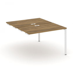 Двойной стол-приставка к опорным тумбам/шкафам CONCEPT CN.DSPR-002 Сандал Янтарный Белый