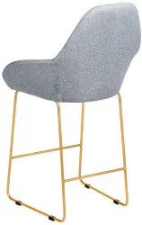 Стул полубарный Кент Грей/Линк Золото / Kent