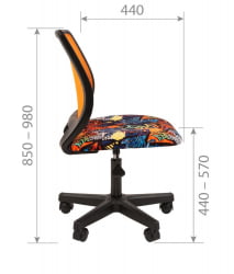 Детское кресло CHAIRMAN KIDS 112 black GAME/TW-01