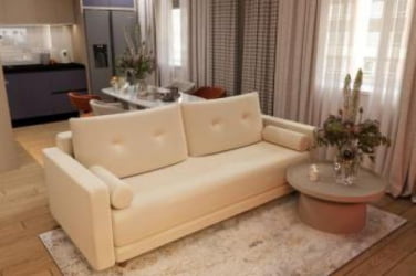 Диван прямой Санднес (Berhouse) Цвет фасада: Кофе рогожка; Тип: Прямой; Материал фасада: Микророгожка