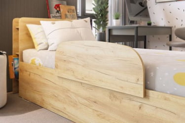 Кровать с подъёмным механизмом Юниор ZP.SMU-02 белое дерево