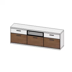 Шкаф навесной Корано Бм.Кор-97 ольха