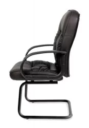 Кресло для посетителя Chairman 416V Черный глянец