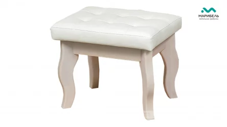 Банкетка «Болеро» 500/1 Кожа Terra 100/Дуб беленый