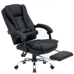 Кресло офисное с функцией вибромассажа CROMEX (КРОМЕКС) Chill MS-005 экокожа черное