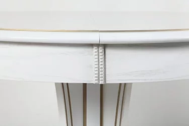 Стол обеденный Орион-5 (d1200) тон 1 с золотой патиной