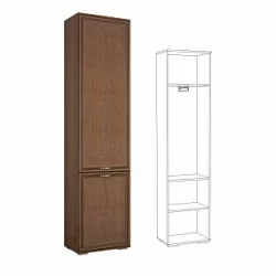 Пенал платяной с выдвижной штангой Ливорно ЛШ-2 Дуб сонома