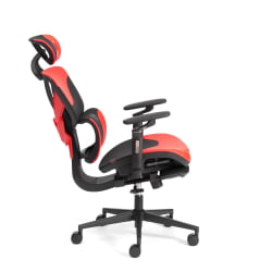 Кресло KingCobra иск. кожа / сетка, черный / красный